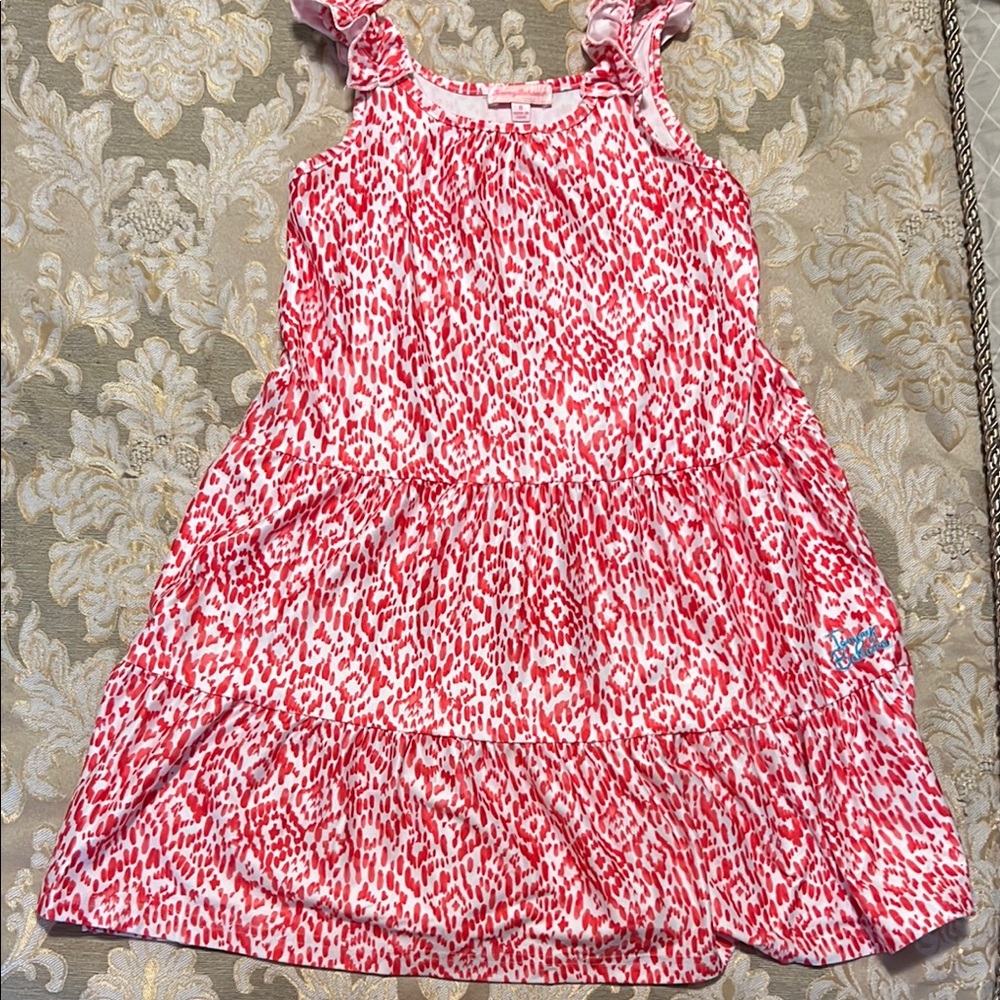Tommy Bahama Pink/Coral and White Kids Dress
